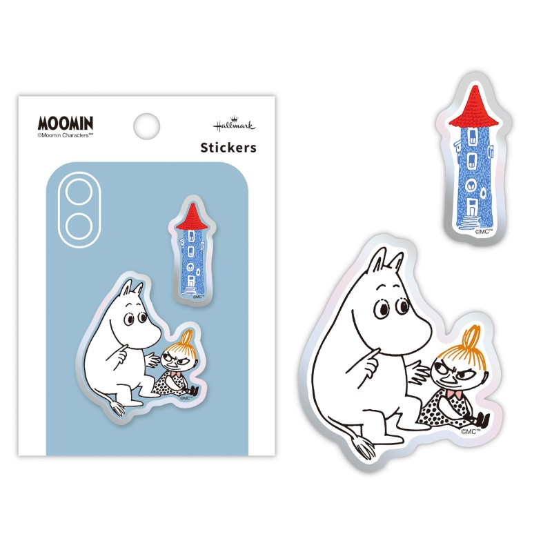 MOOMIN  アクリル素材ステッカー ムーミンとリトルミイ